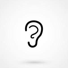 Fototapeta premium ear icon