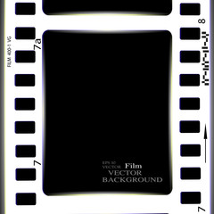 film, movie, photo, filmstrip set of film frame, vector illustration