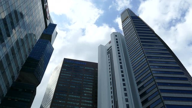 Skyscrapers downtown in Singapore