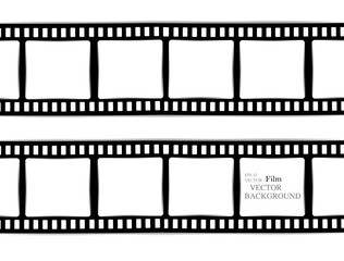 film, movie, photo, filmstrip set of film frame, vector illustration