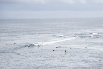 Surfer im Meer