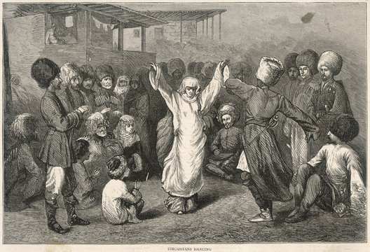 Circassians Dancing. Date: 1877