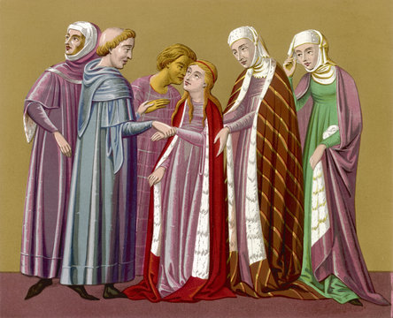 Customs - Marriage (15th century). Date: circa 1500