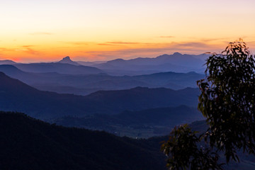 Sunset view from the Gold Coast hinterland