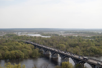 Russia. Vladimir. The bridge through Klyazma
