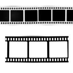 film, movie, photo, filmstrip set of film frame, vector illustration