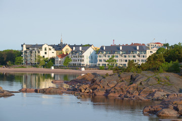 June morning on the shore of Hanko, Finland