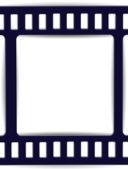 film, movie, photo, filmstrip set of film frame, vector illustration