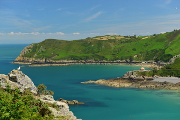 Le Harve Giffard Bay, Jersey, U.K.   A picturesque cove in the Summer.
