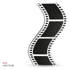 film, movie, photo, filmstrip set of film frame, vector illustration