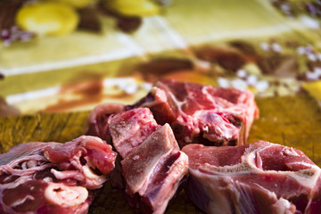 Meat on the table