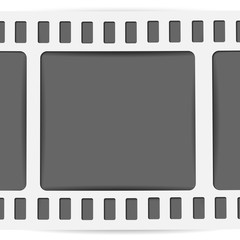 film, movie, photo, filmstrip set of film frame, vector illustration