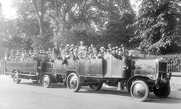 Two-Charabanc Outing. Date: circa 1920