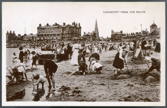 Lowestoft Sands. Date: circa 1905