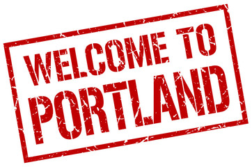 welcome to Portland stamp