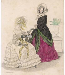 Red or White Dress 1838. Date: 1838