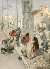 Motor Accident 1901. Date: 1901