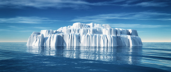 Underwater view of iceberg - obrazy, fototapety, plakaty