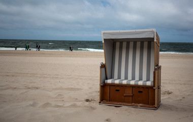 Beach seat on the north sea