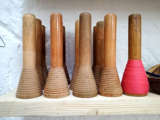 colored spool of thread