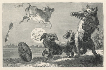 Hey diddle diddle  the cat and the fiddle ... 