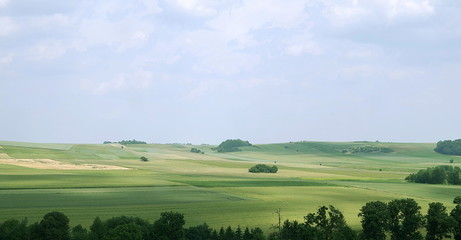 pejzaż pól uprawnych