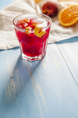 Sangría, spanish drink- Red wine and fruit