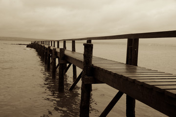 Obraz premium Walking on the water