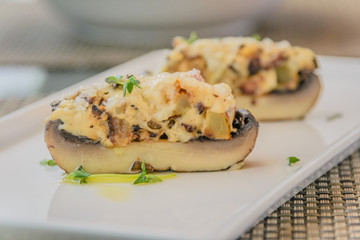 Stuffed Portobello mushrooms