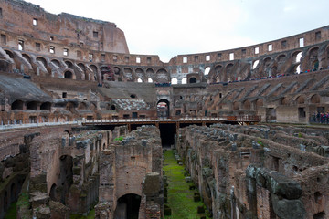 detail of coliseum, rome