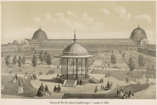 International Exhibition in London  1862. Date: 1862