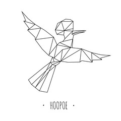 Bird stylized triangle polygonal model © lululand