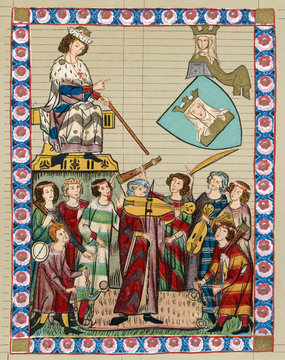 Minnesinger Von Meissen. Date: 13th century