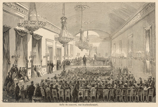 Salle Pleyel  Paris. Date: 1855