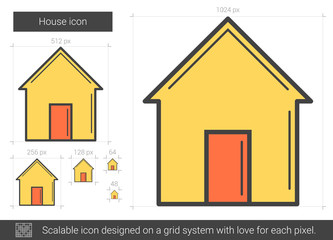 House line icon.