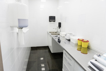 Interior of germproof room in stomatology