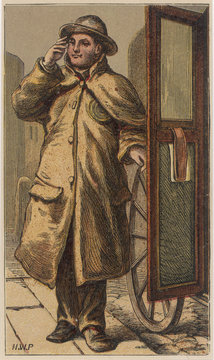 London Cabbie. Date: circa 1870