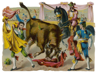 Bullfight Scrap. Date: late 19th century