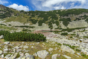 Amazing Panoramic view of Musalenski lakes, Rila mountain, Bulgaria