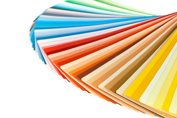 Color palette, samples of various paint
