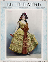 Georgette Leblanc 1899. Date: 1899