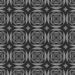 Vector pattern - geometric seamless simple black and white modern texture mesh