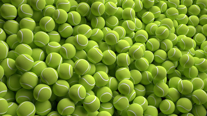 Tennis balls. 3d rendering