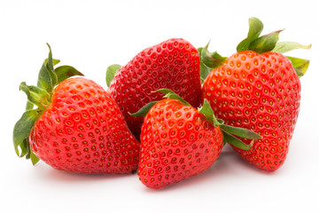 Strawberry isolated on white background. Fresh berry.