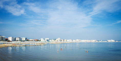 Panorama of the Romagna Riviera in Italy