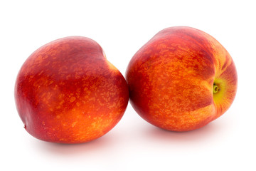Peach. Fruit with isolated on white background.