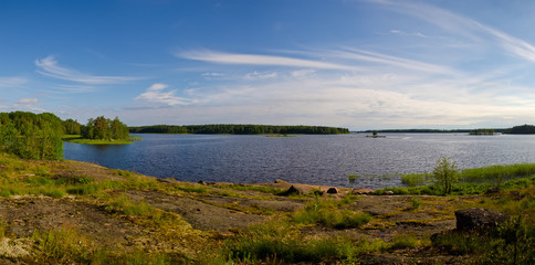 Granite coast. Baltic sea. 