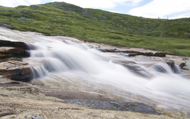 Smooth water stream in Norway