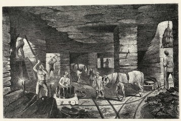 Pit Ponies - 1853. Date: 1853