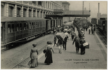 Gare Maritime  Calais. Date: circa 1914